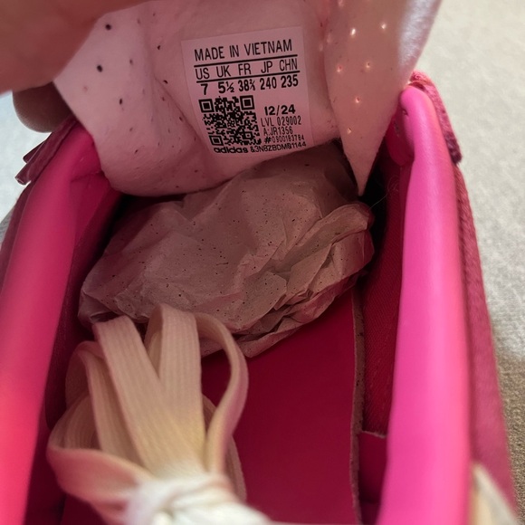 Adidas Gazelle Indoor Pink White Gum Size Women's Shoe Size 7 JR1356​ - Picture 10 of 11